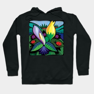 Blooming Flowers (Square Format) Hoodie